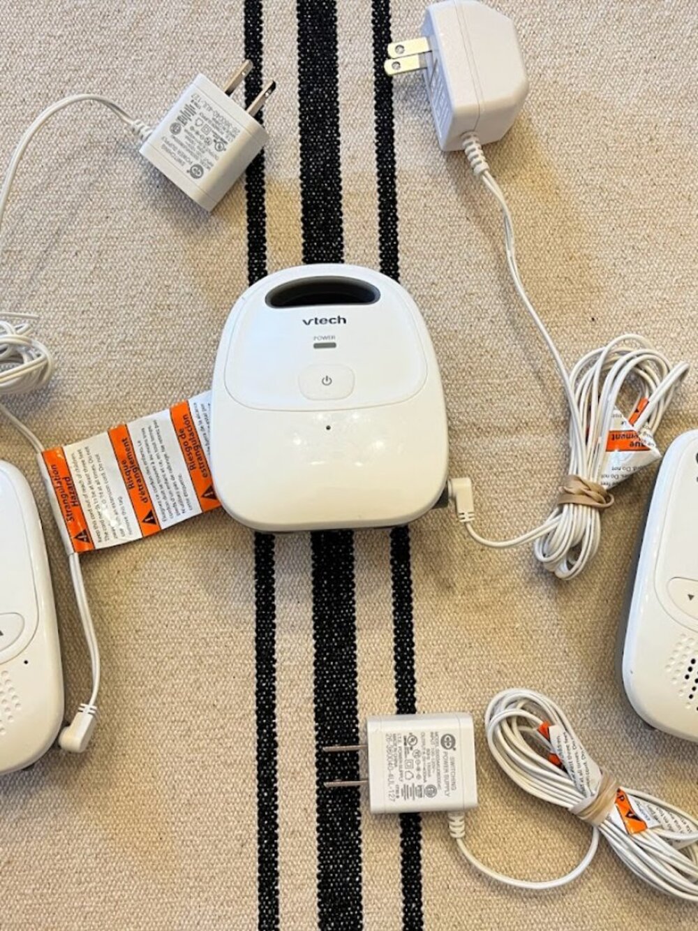 VTech DM112-2 White Portable Safe & Sound Digital Audio Baby Monitor